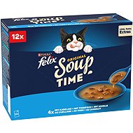 Felix Soup cat food: cod, tuna, plaice 12 × 48 g - Cat Soup