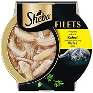 Sheba Filets, chicken flavour, 16 × 60 g tubs - Cat Food in Tray