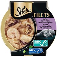 Sheba Filets, tray containing chicken, fish and prawns, 16 × 60 g - Cat Food in Tray