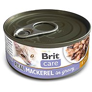 Brit Care Cat Real Mackerel in gravy 80g - Canned Food for Cats