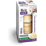 Brit Care Cat Mousse Real Chicken with Goat Milk 6×25g - Cat Food in Tray