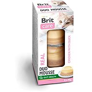 Brit Care Cat Double Layer Mousse Real Chicken and Chicken with Duck 6 × 25 g - Cat Food in Tray
