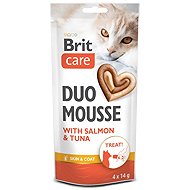 Brit Care Cat Creamy Duo Mousse Salmon and Tuna 4×14g - Cat Food Pouch