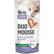 Brit Care Cat Creamy Duo Mousse chicken and duck 4 × 14g - Cat Food Pouch