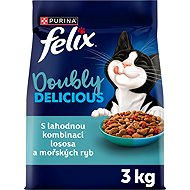 Felix Doubly Delicious salmon and ocean fish dry cat food 3kg - Cat Kibble