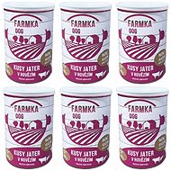 DOG FARM with Liver 400g, 6 pcs - Canned Dog Food