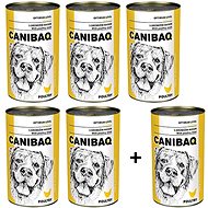 Canibaq Classic Poultry 5 × 1250g + 1 free - Canned Dog Food