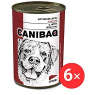 Canibaq Classic Liver 6 × 415 g - Canned Dog Food