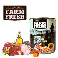 Topstein Farm Fresh Venison and Rabbit with Sweet Potatoes 800g - Canned Dog Food