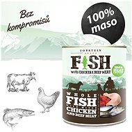 Topstein Fish with Chicken and Beef Meat 800g - Canned Dog Food