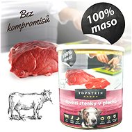 Topstein Beef Steaks in a Plate 800g - Canned Dog Food