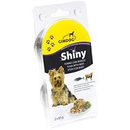 GimDog Shiny Dog, tuniak a hovädzie 2× 85 g - Konzerva pre psov