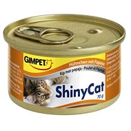 GimCat Shiny Cat Papaya Chicken 70g - Canned Food for Cats