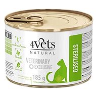 4Vets Natural Veterinary Exclusive Sterilized Cat 185g - Veterinární konzerva pro kočky