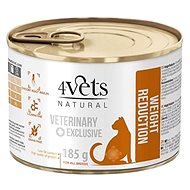 4Vets Natural Veterinary Exclusive Weight Reduction Cat 185g - Veterinární konzerva pro kočky