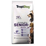 TropiDog Premium Senior turkey with rice 12kg - Dog Kibble