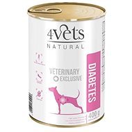 4Vets Natural Veterinary Exclusive Diabetes 400 g - Diétna konzerva pre psov