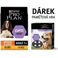 Pro Plan Adult 7+ Medium&Large OptiAge Chicken 14kg + Memory Game - Dog Kibble