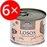Falco Sense Dog Salmon and Chicken 200g 6 pcs - Canned Dog Food