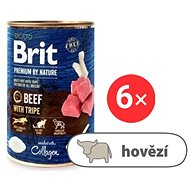 Brit Premium by Nature Beef with Tripes 6 × 400 g - Canned Dog Food