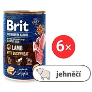 Brit Premium by Nature Lamb with Buckwheat 6 × 400 g - Canned Dog Food