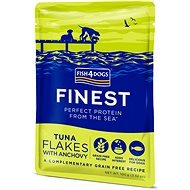 FISH4DOGS Finest tuna pieces with anchovies 100 g - Dog Food Pouch