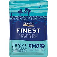FISH4DOGS Delicious pocket for dogs 99% trout 100 g - Dog Food Pouch