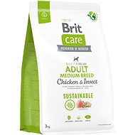 Brit Care Dog Sustainable with chicken and insects Adult Medium Breed 3 kg - Dog Kibble