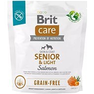 Brit Care Dog Grain-free s lososom Senior & Light 1 kg - Granuly pre psov
