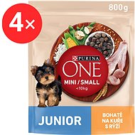 Purina ONE Junior Dog chicken 4 × 800 g - Kibble for Puppies