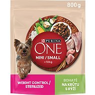 Purina ONE Mini Weight Control dry dog food, turkey 800g - Dog Kibble