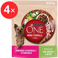 Purina ONE Weight Control Dog turkey 4 × 800 g - Dog Kibble