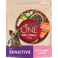 Purina ONE Mini Sensitive dry food for dogs, salmon 800g - Dog Kibble