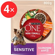 Purina ONE Sensitive Dog salmon 4 × 800 g - Dog Kibble