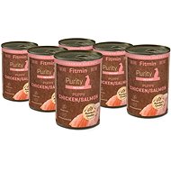 Fitmin Purity Konzerva kuřecí s lososem pro štěňata 6 × 400 g - Canned Dog Food