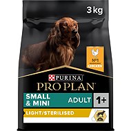 PRO PLAN Small & Mini Adult Light Sterilised dry dog food, chicken 3kg - Dog Kibble