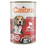 Calibra Dog konzerva beef, liver & veget. in jelly 1 240 g - Konzerva pre psov