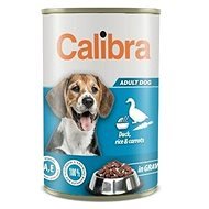 Calibra Dog konzerva s kachním, rýží a mrkví v omáčce 1240 g - Canned Dog Food