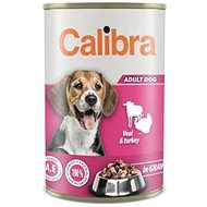 Calibra Dog canned veal and turkey in sauce 1240 g - Canned Dog Food