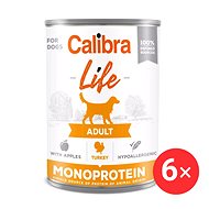 Calibra Dog Life canned food for adult dogs with turkey and apples 6 × 400 g - Canned Dog Food