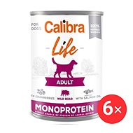 Calibra Dog Life konzerv eledel felnőtt kutyáknak, vaddisznóval és áfonyával, 6 × 400 g - Kutyakonzerv