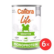 Calibra Dog Life konzerv eledel érzékeny emésztésű kutyáknak nyúllal 6 × 400 g - Kutyakonzerv