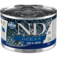 N&D Ocean Dog Adult Codfish & Squid Mini 140 g - Canned Dog Food