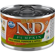 N&D Pumpkin Dog Adult Boar & Apple Mini 140 g - Canned Dog Food