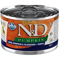 N&D Pumpkin Dog Puppy Lamb & Blueberry Mini 140 g - Canned Dog Food