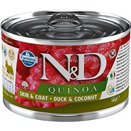 N&D Quinoa Dog Adult Duck & Coconut Mini 140 g - Canned Dog Food