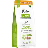 Brit Care Dog Sustainable with chicken and insects Adult Medium Breed 12 + 2 kg - Dog Kibble