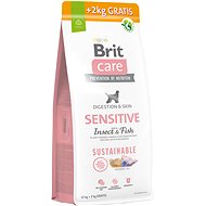 Brit Care Dog Sustainable s hmyzom a rybou Sensitive 12 + 2 kg - Granuly pre psov