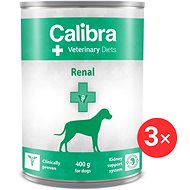 Calibra VD Dog cons. Renal 3 × 400 g - Diet Dog Canned Food