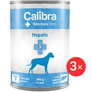 Calibra VD Dog cons. Hepatic 3 × 400 g - Diet Dog Canned Food